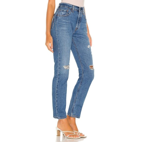 LEVI'S 501 Original High Rise Straight Jeans in Athens Crown - NWT - Size 29 x 3 - Picture 3 of 6